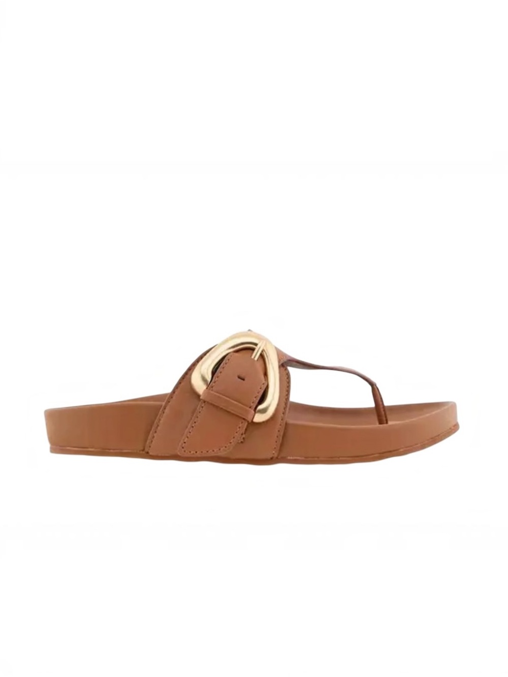 Aerosoles Lloyd Flat Thong Sandals in Tan / Cognac Size 10 M